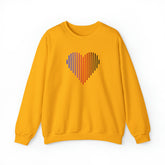 Polyamory Heart Lines Sweater: Pride Gradient Sweatshirt